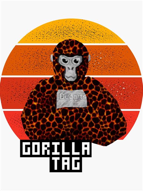 "Gorilla tag pfp maker Gorilla Tag Lava vintage" Sticker by Dugarts ...