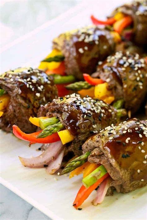 Asian Steak Roll Ups A Healthy Low Carb Dinner Recipe Mantitlement