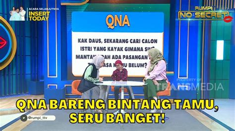 Qna Bareng Bintang Tamu Seru Banget Rumpi P Youtube