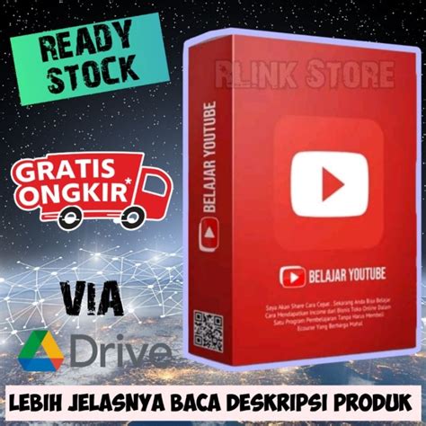 Jual BELAJAR YOUTUBE CARA RAHASIA Mendapatkan 1000 SUBSCRIBER Dan