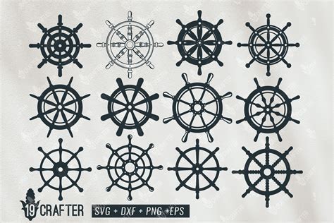 Prints Boat Wheel Svg Ship Wheel Clipart Ship Steering Wheel Svg