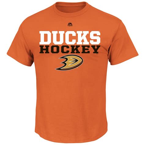 Anaheim Ducks Majestic Feel The Pressure T Shirt Orange