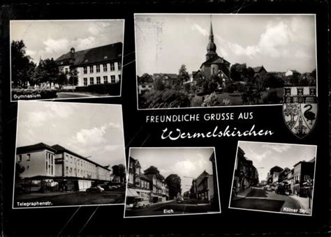 Ansichtskarte Postkarte Wermelskirchen Im Bergischen Land Gymnasium