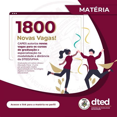 Ufma On Twitter Capes Autoriza Novas Vagas Para Os Cursos De