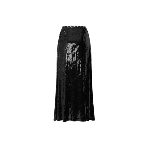 Lv Night Sequin Floor Length Skirt Ready To Wear Louis Vuitton