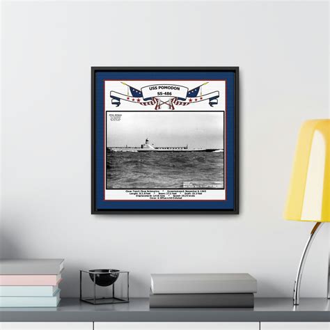 Uss Pomodon Ss 486 Navy Floating Frame Photo Navy Emporium