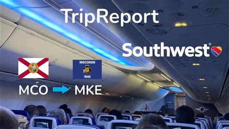 TripReport Orlando Milwaukee Southwest Airlines 737 800