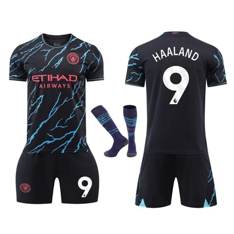 Детска спортна екипировка Man City Haaland Football Shirt Set YSHT