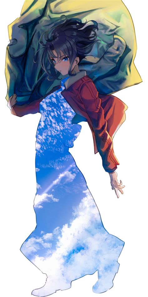 Shiki Ryougi Sky Kimono 9GAG