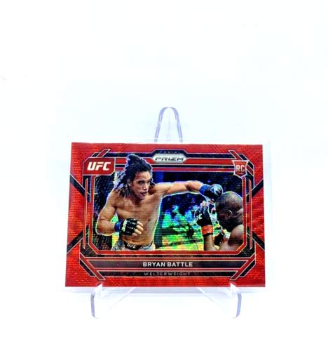 UFC 2023 BRYAN BATTLE 58 Rookie Card RUBY WAVE Prizm Panini RC EBay