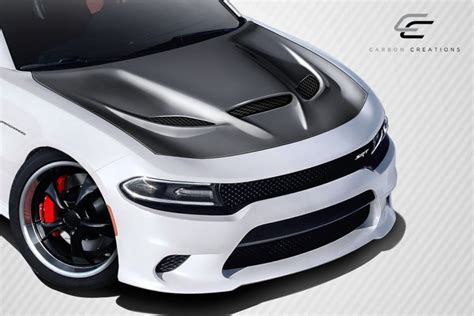Carbon Fiber Hood Body Kit For 2018 Dodge Charger 0 2015 2018 Dodge