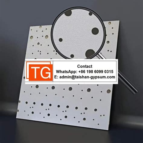 Perforated Acoustic Gypsum Ceiling Tiles Taishan Ceiling Wall Systems