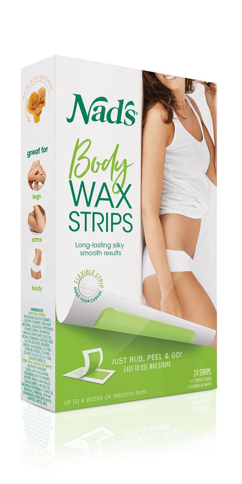 Nad S Hair Removal Body Wax Strips For Normal Skin Pack Of