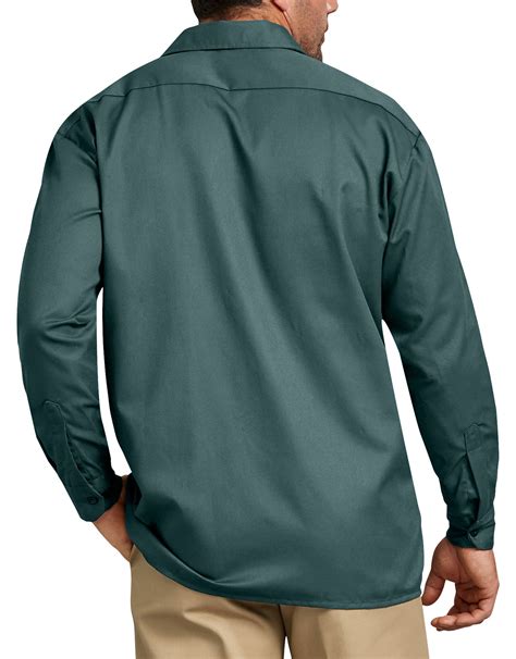 Long Sleeve Work Shirt Lincoln Green L Mens Shirts Dickies