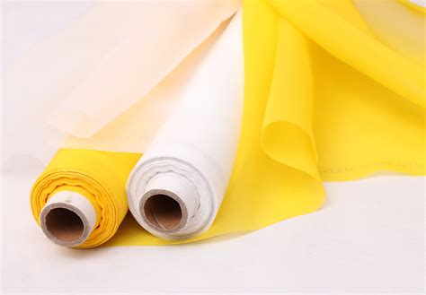 White Yellow Silk Screen Printing Mesh Polyester Silk Screen Printing