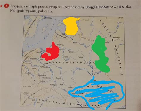 Przyjrzyj Si Mapie Przedstawiaj Cej Rzeczpospolit Obojga Narod W W