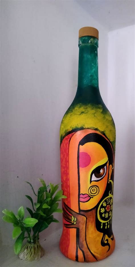 bottle art bottle art glass bottles art bottle painting