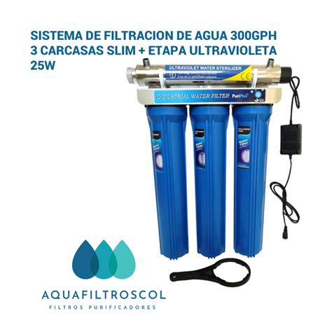 Sistema de Filtración de Agua de 3 Etapas Luz Ultravioleta