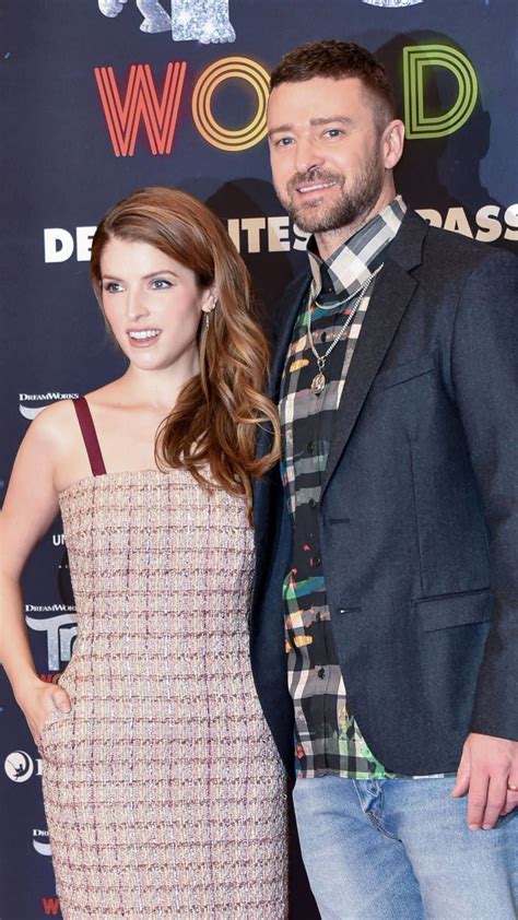 Anna Kendrick And Justin Timberlake Attending The Photocall For Trolls World Tour On February 17