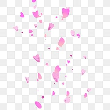 Petals Clipart Hd Png Pink Petals Cartoon Hand Drawn Watercolor