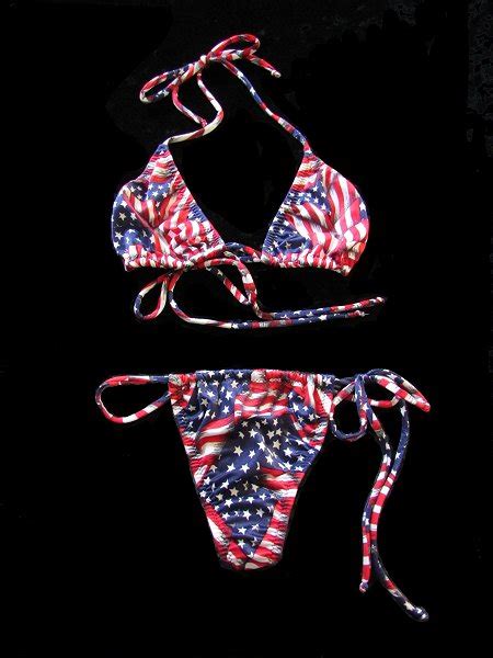 Usa Flags Stringtini Bikini Set Jita Outlet Bikinis American Made