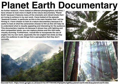 Planet Earth Documentary Further Research | Planet earth documentary ...