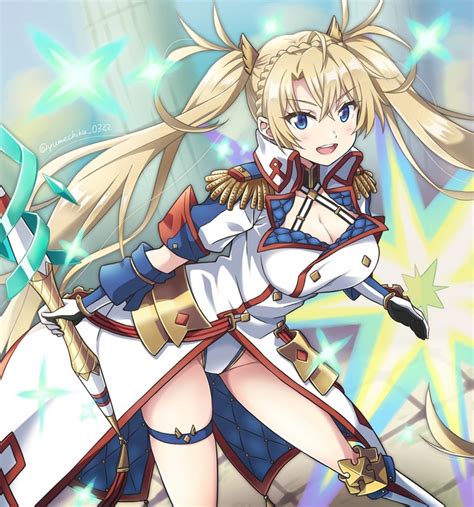 Blonde Fate Grand Order Bradamante Fate Series Fan Art Twintails