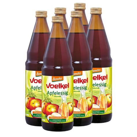 Vinagre De Manzana Sin Filtrar BIO 750ml Voelkel