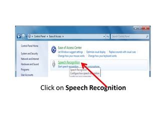 Speech recognition - Accessibility