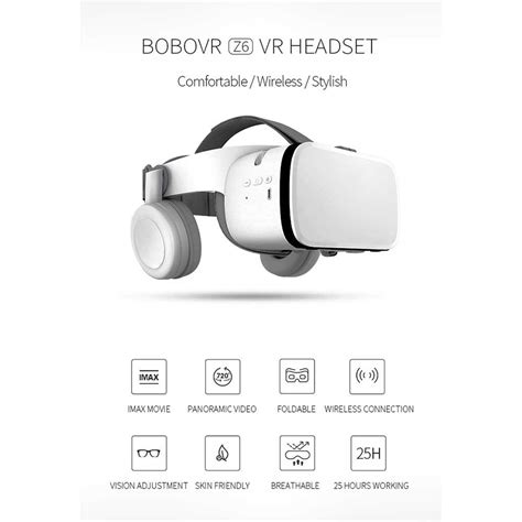 Jual BOBOVR Virtual Reality Glasses VR Box 3D With Headphone Z6