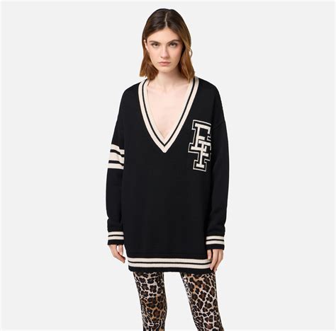 College Style Wool Mini Dress Elisabetta Franchi