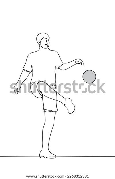 Full Length Man Leg Raised Kick Stock Vector Royalty Free 2268312331