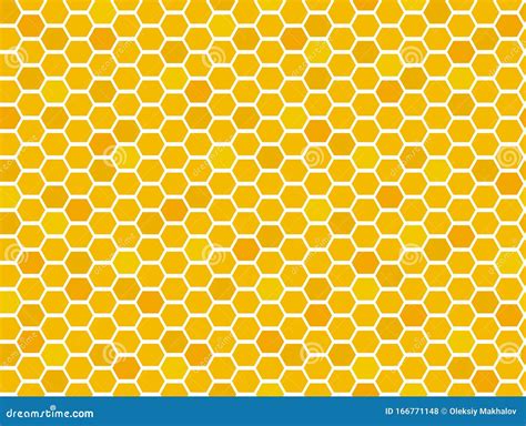 Yellow Honeycomb Vector Background Cartoondealer