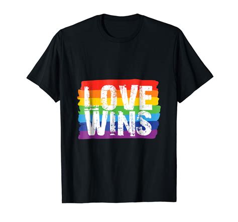 Love Wins T Shirt Lgbt Shirt Lesbian Pride Rainbow Pride Stellanovelty