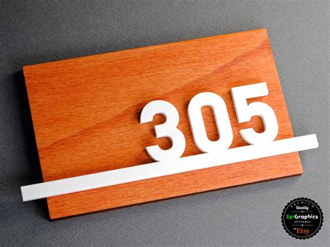 A Premium Quality Modern Sign Made Of Wood In Ciliegio Color And