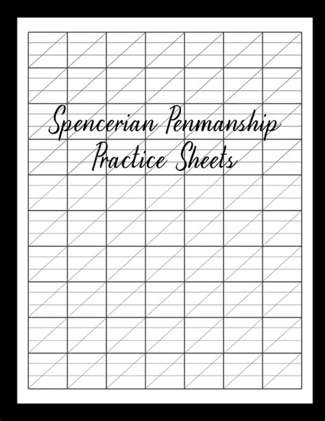 Spencerian Penmanship Practice Sheets Practice Calligraphy Spencerian Script Longhand Writing