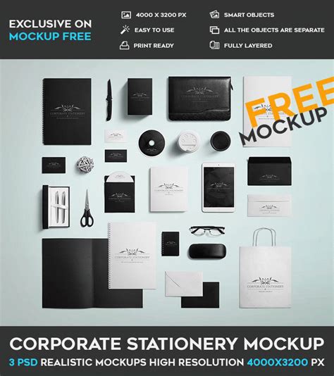 58 Free Branding Identity Mockups To Be Modern And Creative Free