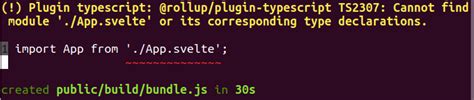 Cannot Find Module App Svelte Obscures Actual Errors Warnings