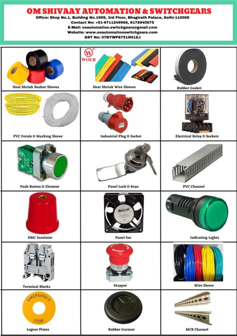 CONTROL PANEL ACCESSORIES - OM SHIVAAY AUTOMATION & SWITCHGEARS