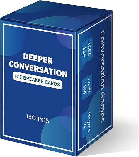 Poen Box Of Conversation Cards Games Deeper Talk Deck Relationship