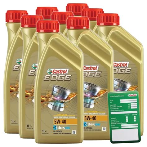 X Litre W Castrol Edge Fluid Titanium Huile Moteur Pour Ford Wss