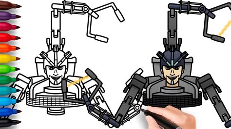 How To Draw Upgraded Detainer Astro Toilet Skibidi Toilet 70 Easy