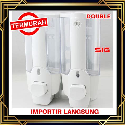 Jual Terlaris Dispenser Sabun Cair Double With Key Lock Tempat