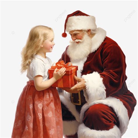 Babbo Natale Fa Un Regalo A Un Bambino Vicino Allalbero Di Natale A