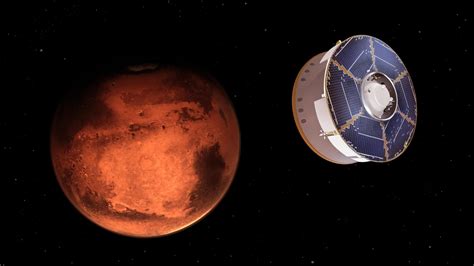 Perseverance Rover Approaches Mars Illustration