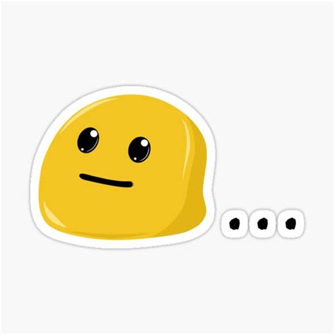 "Neutral Face Emoji Drawing..." Sticker for Sale by by-vonk | Redbubble