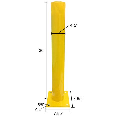 Steel Pipe Bollard Posts Safety Barrier