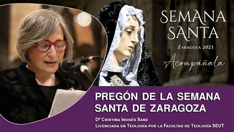 Preg N De La Semana Santa De Zaragoza Por D Cristina Inog S Sanz