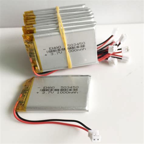 Pcs V Mah Lithium Polymer Lipo Rechargeable Battery