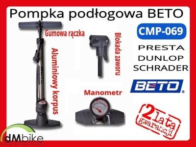 Pompka Pod Ogowa Manometr Beto Cmp Wentyle